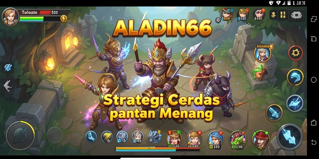 Tampilan gameplay ALADIN66 yang dinamis dan strategis.