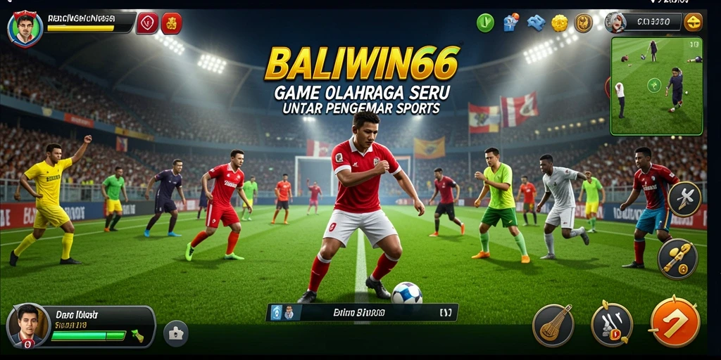 Screenshot gameplay BALIWIN66 menampilkan pertandingan olahraga seru.
