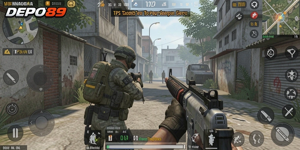 Tampilan gameplay seru dari DEPO89 dengan aksi TPS yang intens.