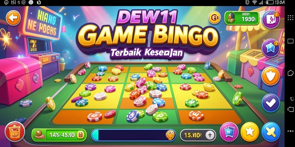 Tampilan menarik dari gameplay Bingo di DEWI11.