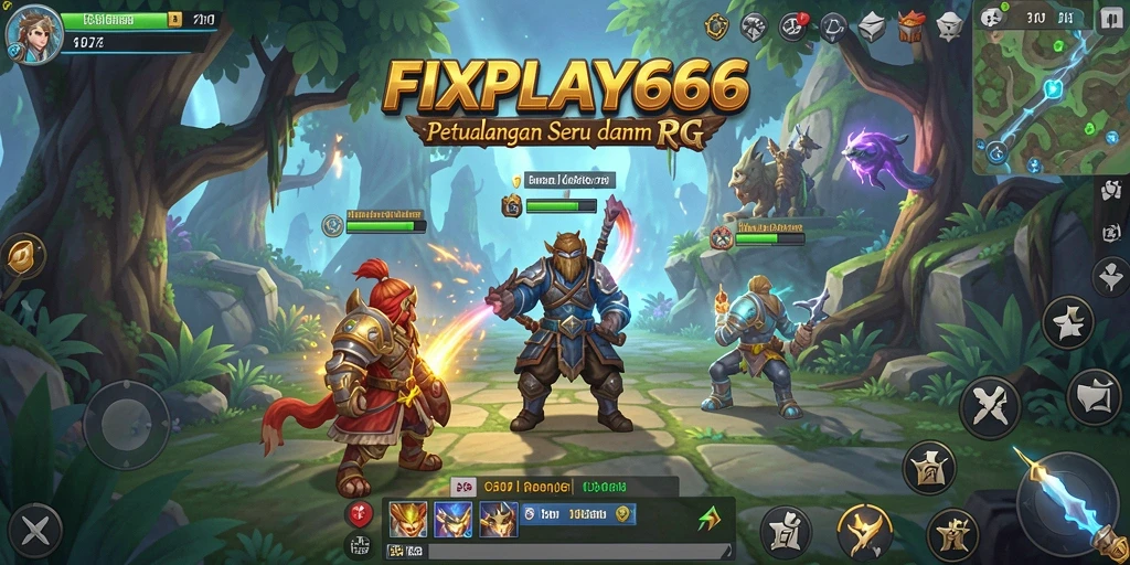 Tampilan gameplay FIXPLAY666 yang mendebarkan dalam dunia RPG.