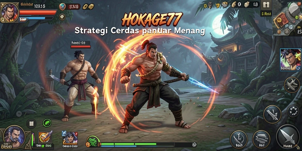 Screenshot gameplay HOKAGE77 menampilkan aksi strategi yang mendebarkan.