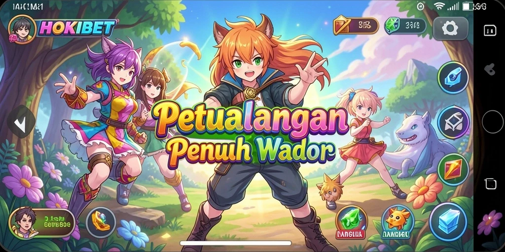 Gameplay seru HOKIBET dengan karakter anime menarik dan tantangan yang menyenangkan.