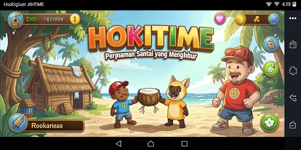 Tangkapan layar gameplay HOKITIME yang menyenangkan dan santai.