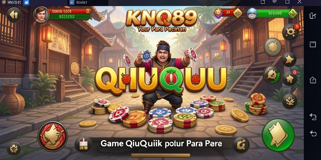 Tampilan permainan QiuQiu yang dinamis dan menegangkan.