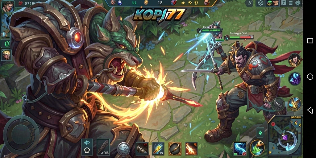 Tampilan gameplay KOPI77 yang mengesankan dan penuh aksi.