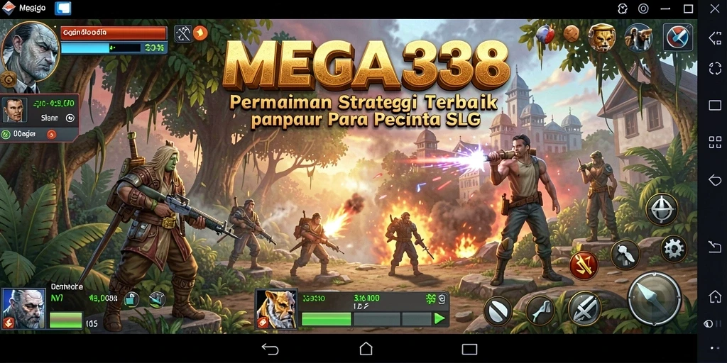 Tampilan gameplay MEGA338 dengan aksi strategi yang menegangkan.