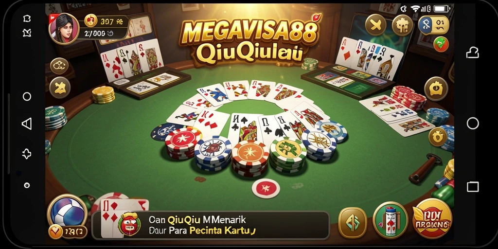 Tampilan seru gameplay QiuQiu di MEGAVISA88.