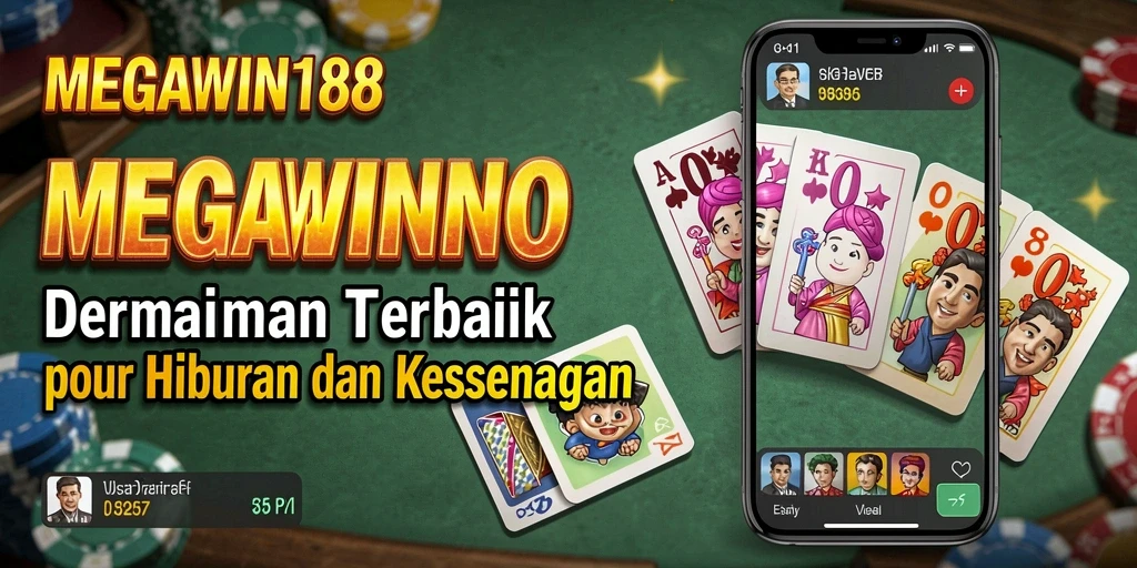 Tampilan gameplay menarik dari MEGAWIN188 yang menggambarkan keseruan bermain Domino.