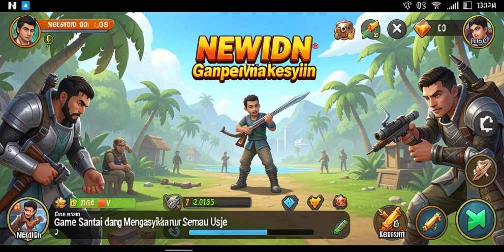 Tampilan gameplay <strong>NEWIDN</strong> yang seru dan menantang.