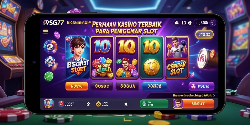 Tampilan gameplay kasino yang mendebarkan di PSG77.