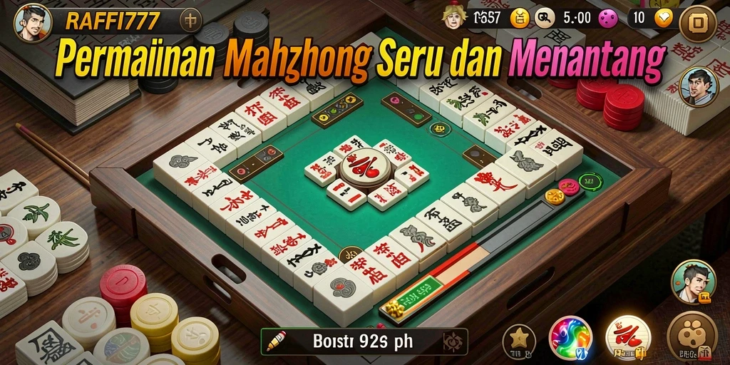 Screenshot gameplay RAFFI777 menampilkan tantangan Mahjong yang seru.