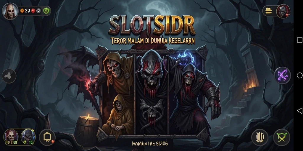 Tangkapan layar dari gameplay yang menyeramkan dan mencekam di SLOTSIDR.