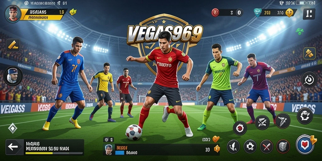Screenshot tampilan gameplay VEGAS969 yang penuh aksi olahraga.